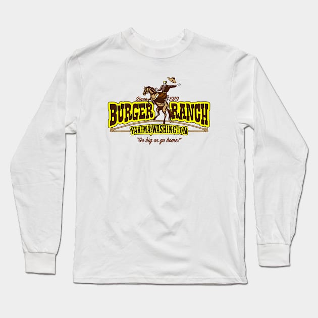 Burger Ranch Long Sleeve T-Shirt by JCD666